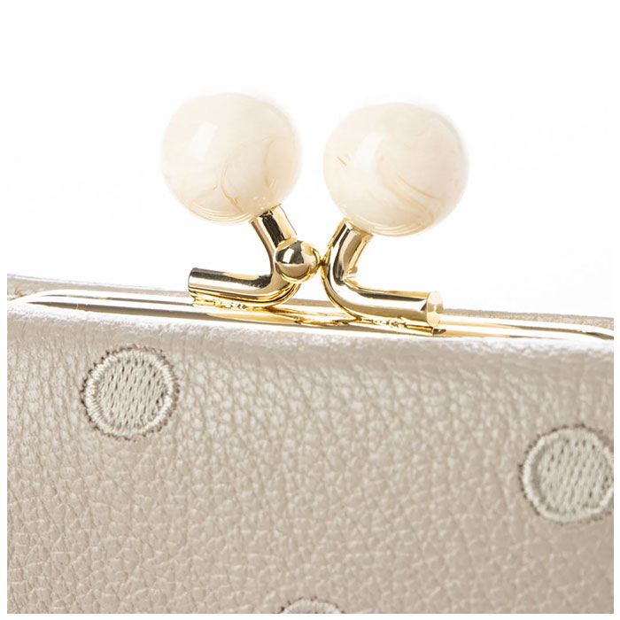 BACKYARD FAMILY「ペルケ perche 財布 通販 三つ折り財布 折り財布 折財布 アクリル玉 三つ折りウォレット」|財布|