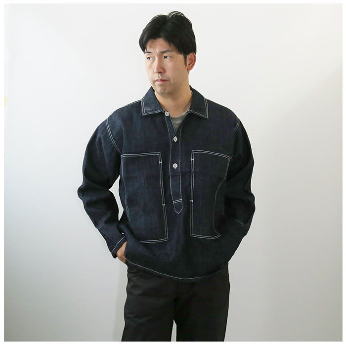 BACKYARD FAMILY「ヒューストン シャツ 40696 通販 HOUSTON デニムシャツ プルオーバーシャツ 長袖」|その他|