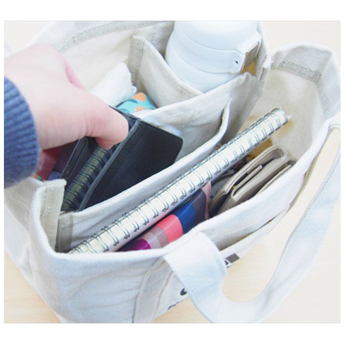 BACKYARD FAMILY「仕切り付き トートバッグ 楽天 トートバック EF-CSB01 仕分け帆布トートバッグ CHOOP」|トートバッグ|