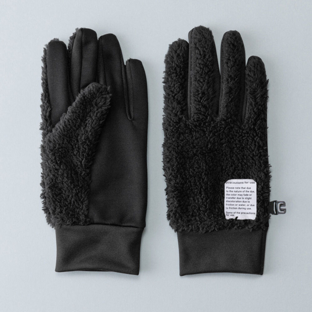 BACKYARD FAMILY「クロダ 手袋 メンズ 通販 グローブ 手ぶくろ 防寒 暖かい おしゃれ シンプル パイルコンビ」|手袋|ブラック1