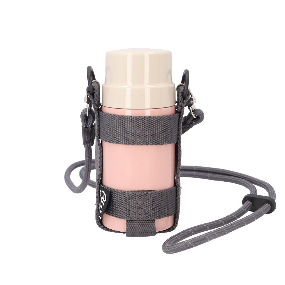 BACKYARD FAMILY「魔法瓶 マグボトル ホルダー付き 350ml 通販 マグ ボトル 水筒 保温ボトル」|食器・キッチングッズ|ピンク1