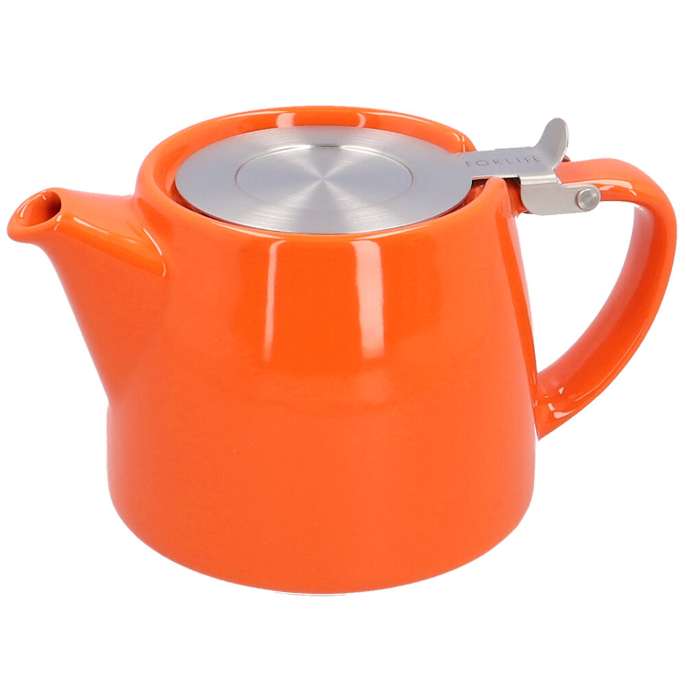 BACKYARD FAMILY「ティーポット 530ml 通販 スタンプティーポット ティポット 急須 きゅうす おしゃれ 紅茶」|その他|オレンジ1