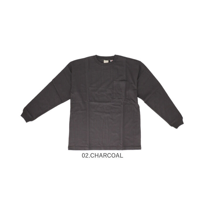 BACKYARD FAMILY「メンズ 長袖tシャツ 通販 BIGTシャツ 男性 ロングスリープ ポケット付 袖リブ 長袖Tシャツ」|Tシャツ・カットソー|