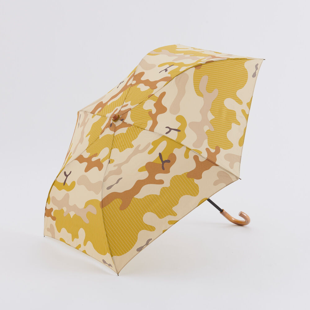 BACKYARD FAMILY「392 plusm 傘 通販 折りたたみ傘 折り畳み傘 雨傘 かさ カサ レディース たたみやすい」|傘|ベージュ1