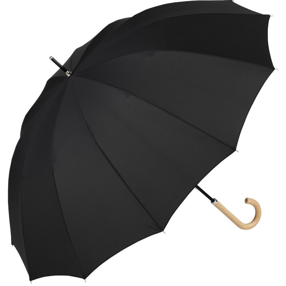 BACKYARD FAMILY「because ビコーズ 雨傘 レディース 長傘 通販 メンズ 12本骨 12フレーム 親骨」|傘|ブラック1