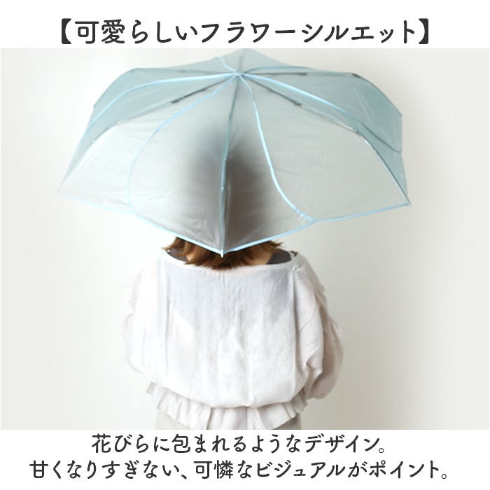 BACKYARD FAMILY「because ビコーズ クリアアンブレラ 折りたたみ傘 50cm 通販 ビニール傘 雨傘 傘」|傘|