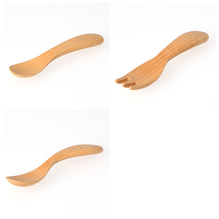 BACKYARD FAMILY「子供用食器セット 通販 GD09-SSH スプーン フォーク お食い初め 木製 木 おしゃれ 食器」|食器・キッチングッズ|