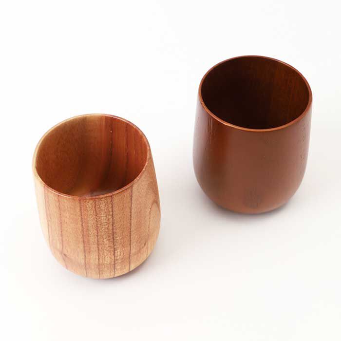 BACKYARD FAMILY「木製 カップ 通販 ラウンドカップ ラウンドコップ 木製カップ 食器 ウッド 食洗器対応 ラウンド」|その他|