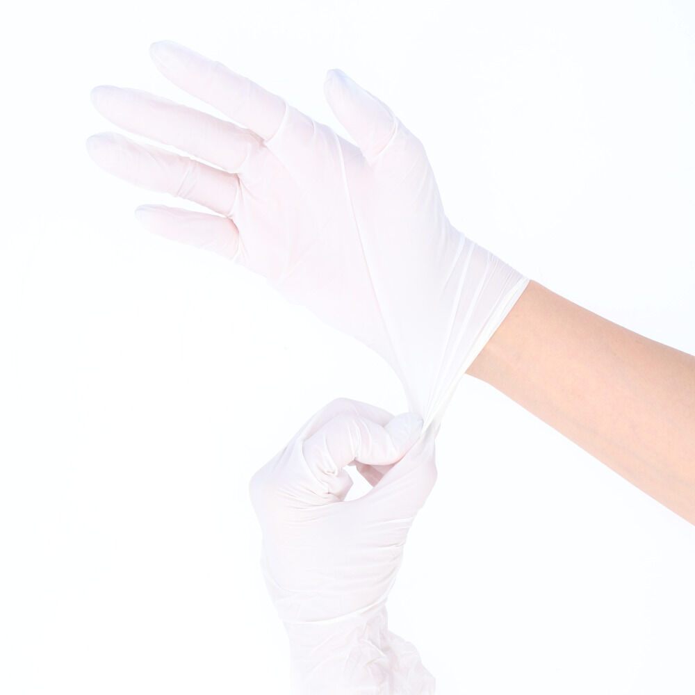 BACKYARD FAMILY「ニトリル手袋 パウダーフリー 食品衛生法 適合 通販 ブルー 青 ニトリルグローブ ニトリル 手袋」|その他|ホワイト1