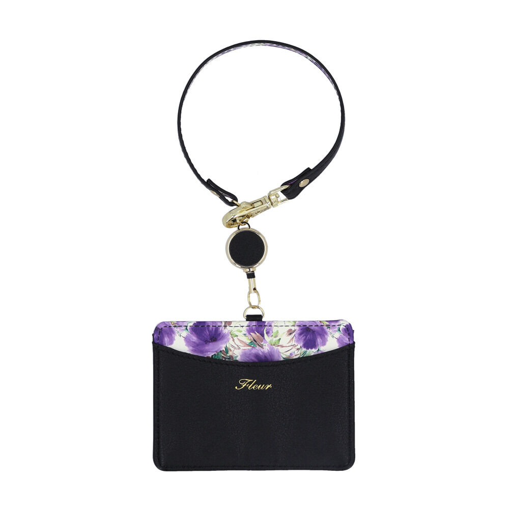 BACKYARD FAMILY「パスケース 定期入れ レディース 通販 花柄 リール付き カードケース カード入れ カードホルダー」|定期入れ|ブラック2