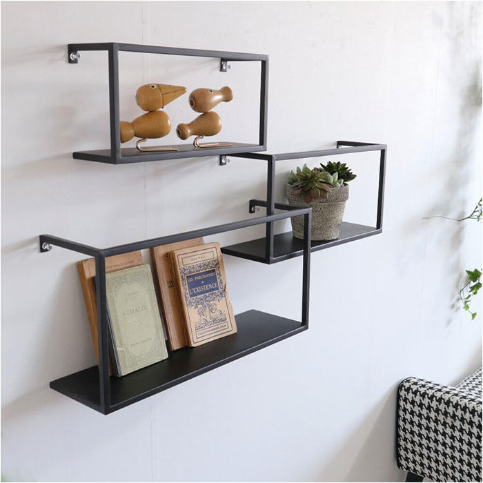 BACKYARD FAMILY「アイアン 壁掛け棚 収納 ウォールシェルフ 通販 棚 システム収納 シェルフ ラック」|その他|