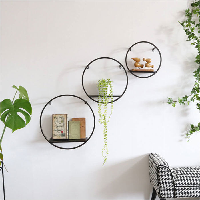 BACKYARD FAMILY「アイアン 壁掛け棚 収納 ウォールシェルフ 通販 棚 システム収納 シェルフ ラック」|その他|