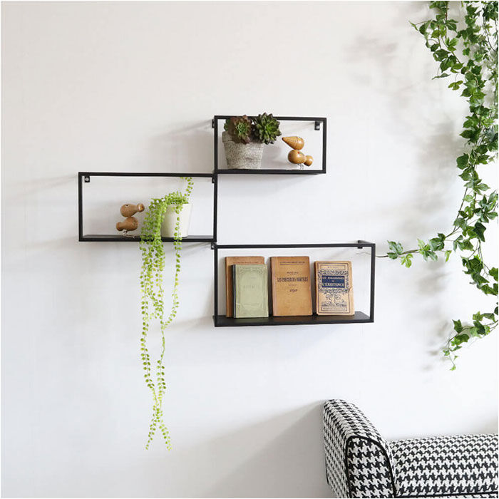 BACKYARD FAMILY「アイアン 壁掛け棚 収納 ウォールシェルフ 通販 棚 システム収納 シェルフ ラック」|その他|