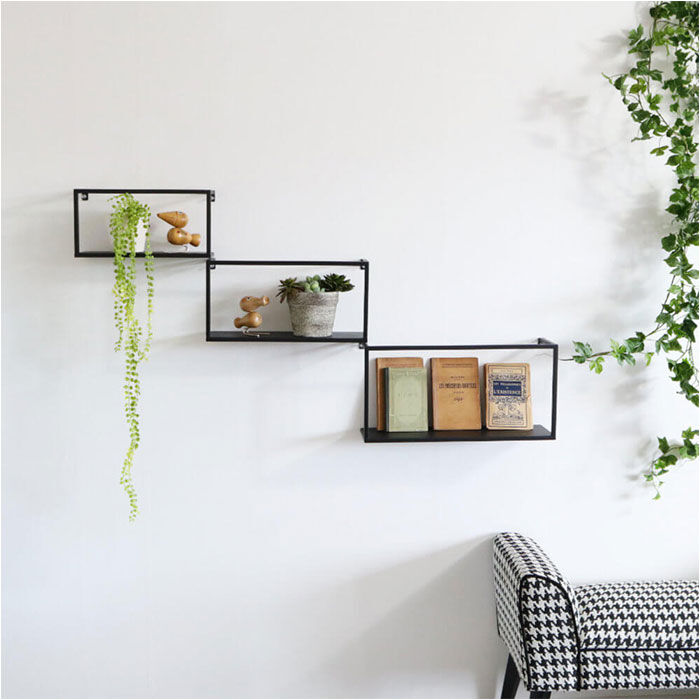 BACKYARD FAMILY「アイアン 壁掛け棚 収納 ウォールシェルフ 通販 棚 システム収納 シェルフ ラック」|その他|