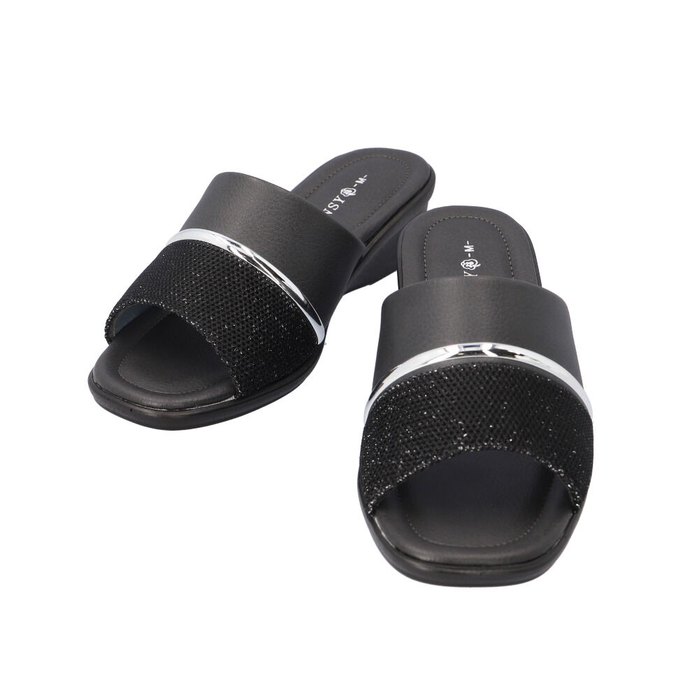 BACKYARD FAMILY「パンジー Pansy サンダル 6602 通販 カジュアルサンダル レディース つっかけ」|サンダル|ブラック1