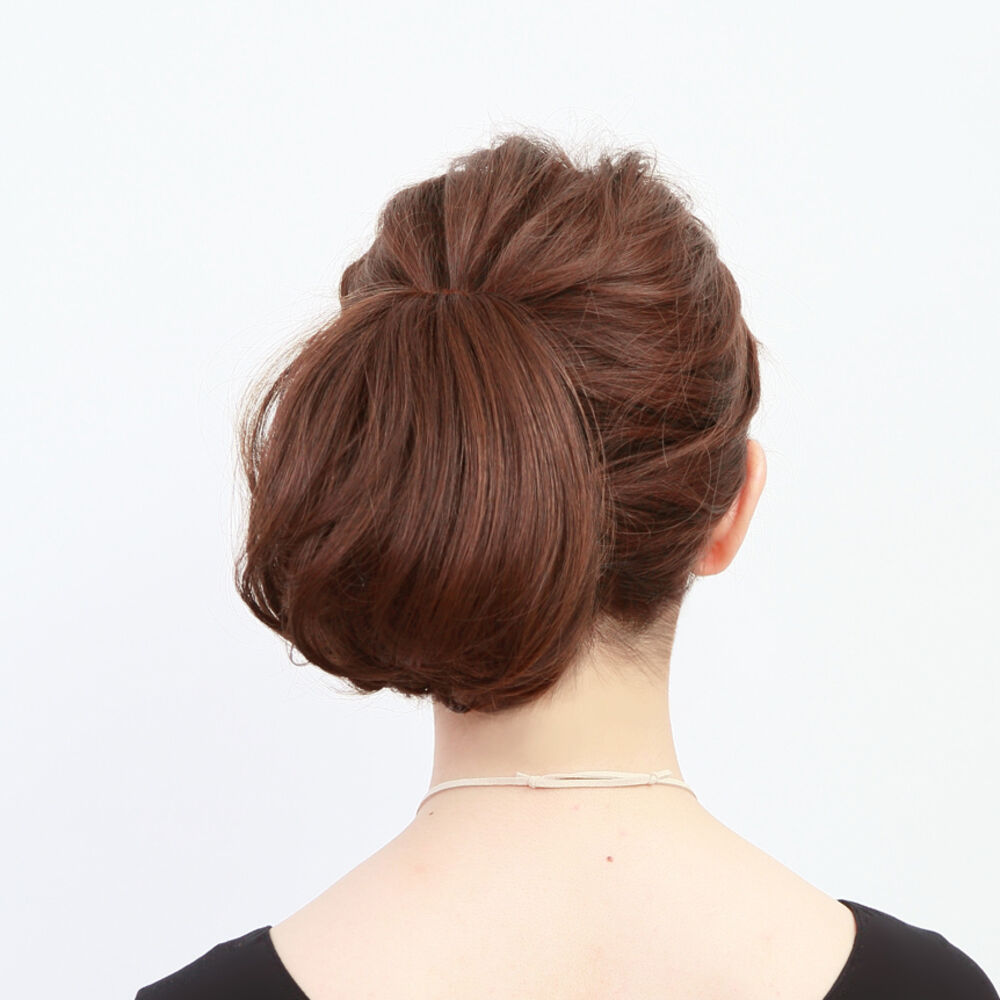 BACKYARD FAMILY「プリシラ 部分 ウィッグ prisila 通販 部分ウィッグ ポイントウィッグ お団子 かぶせる」|ヘアスタイリング|ブラウン3