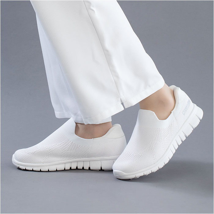 BACKYARD FAMILY「ピュアウォーカー スリッポン レディース 通販 pw1502 紐なし スニーカー スライドフィット」|スリッポン|