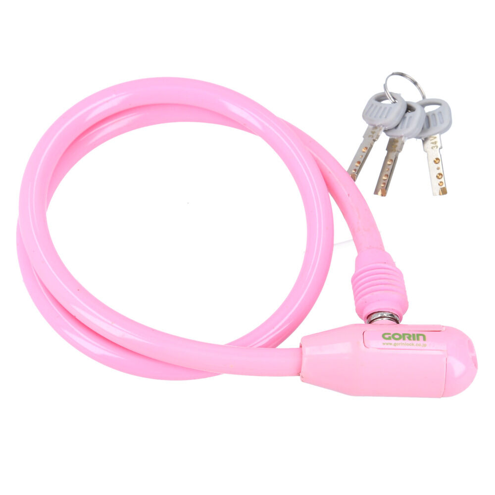 BACKYARD FAMILY「GORIN ゴリン ワイヤーロック G-222 通販 自転車用ワイヤーロック ワイヤー錠」|その他|ピンク1
