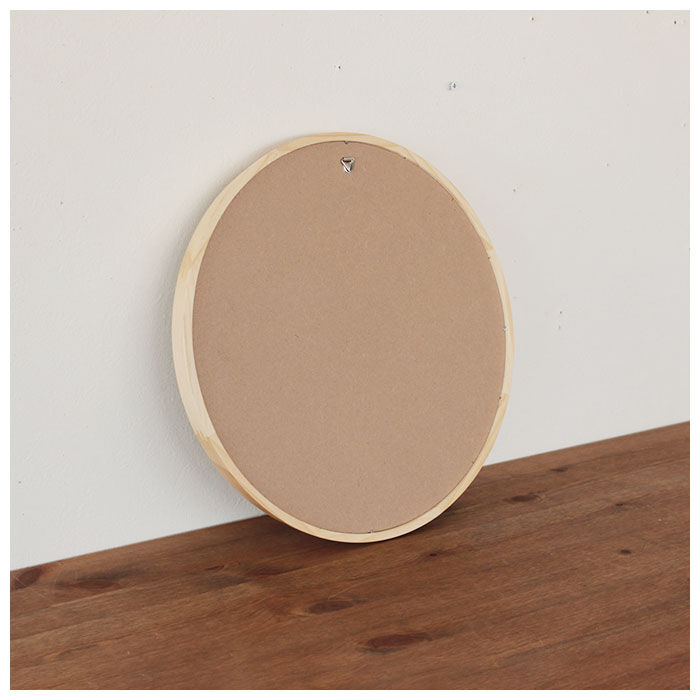BACKYARD FAMILY「ウッド ウォールミラー LL 壁掛け ミラー 通販 Acoustic アコウスティック 鏡 丸型」|その他|