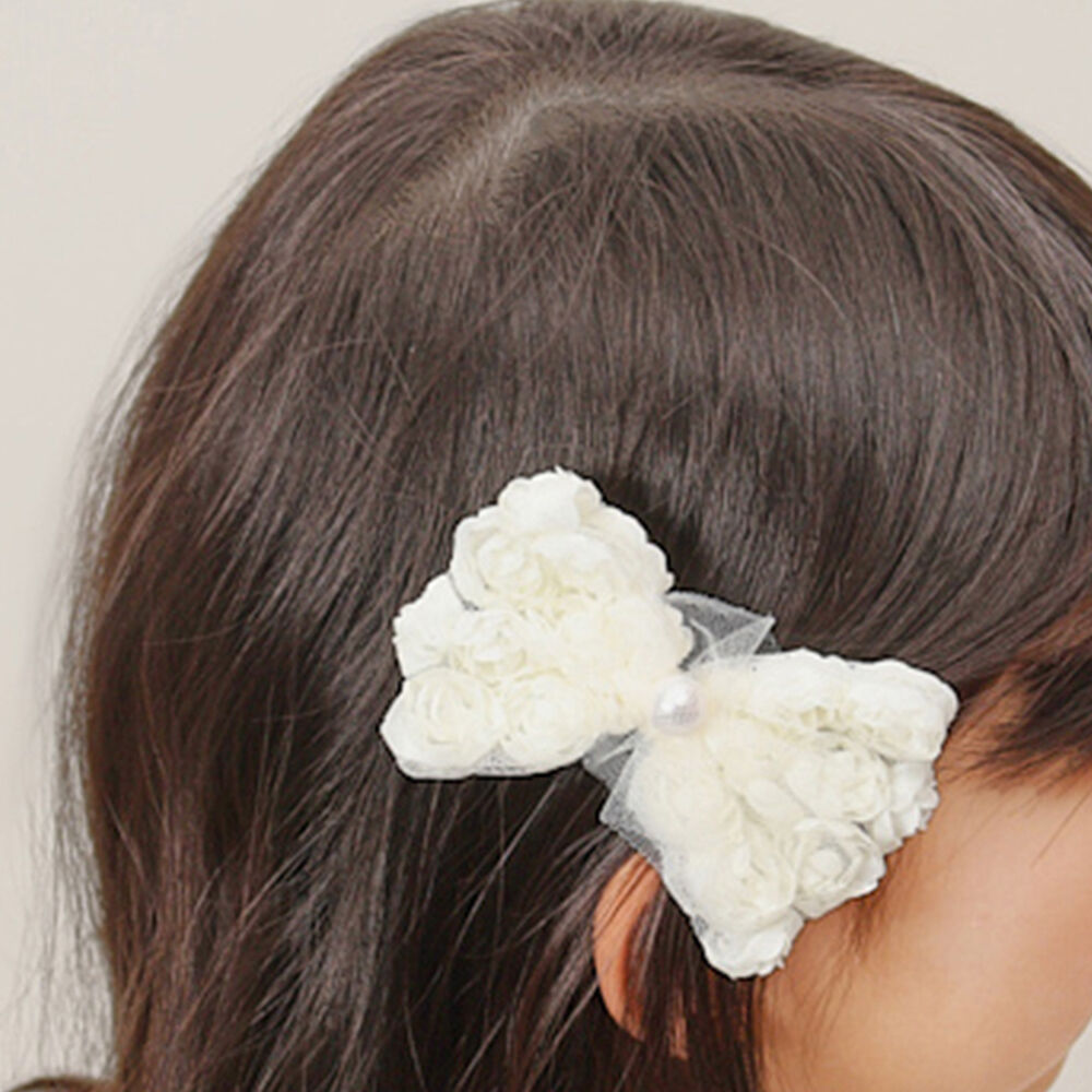 BACKYARD FAMILY「RORA ヘアクリップ 通販 ローラ エリン ヘアークリップ ヘアアクセサリー 髪飾り キッズ」|その他|ホワイト1