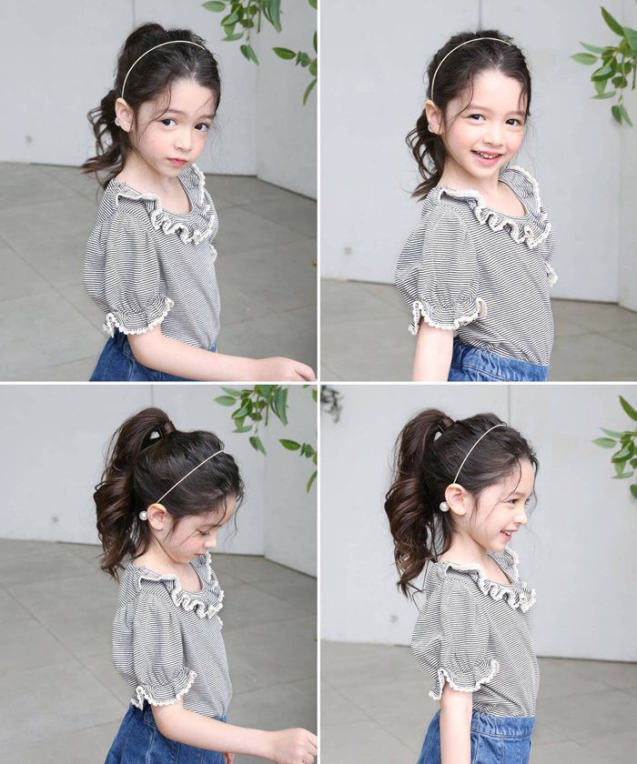 BACKYARD FAMILY「細い カチューシャ キッズ パール 通販 ヘッドドレス 女の子 子供 子ども こども セレモニー」|その他|