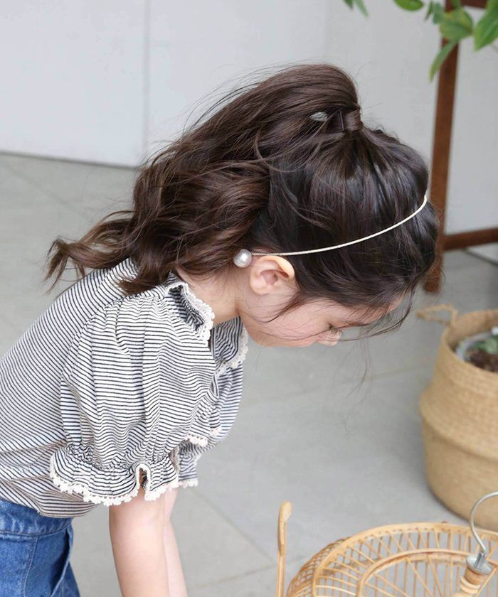 BACKYARD FAMILY「細い カチューシャ キッズ パール 通販 ヘッドドレス 女の子 子供 子ども こども セレモニー」|その他|