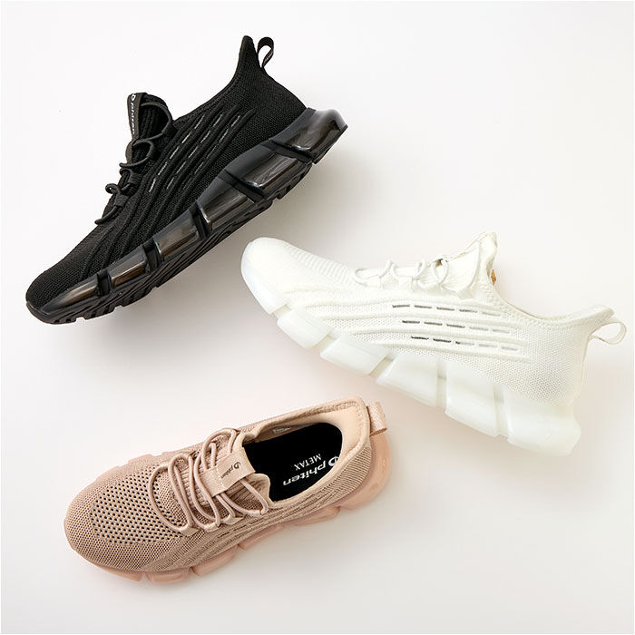 BACKYARD FAMILY「ファイテン スニーカー レディース 通販 phiten 靴 phl003 厚底 きれいめ 疲れない」|スリッポン|