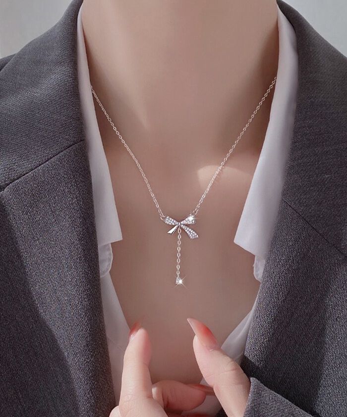 BACKYARD FAMILY「ネックレス レディース シンプル 通販 ペンダント リボンネックレス リボン レディースジュエリー」|その他|