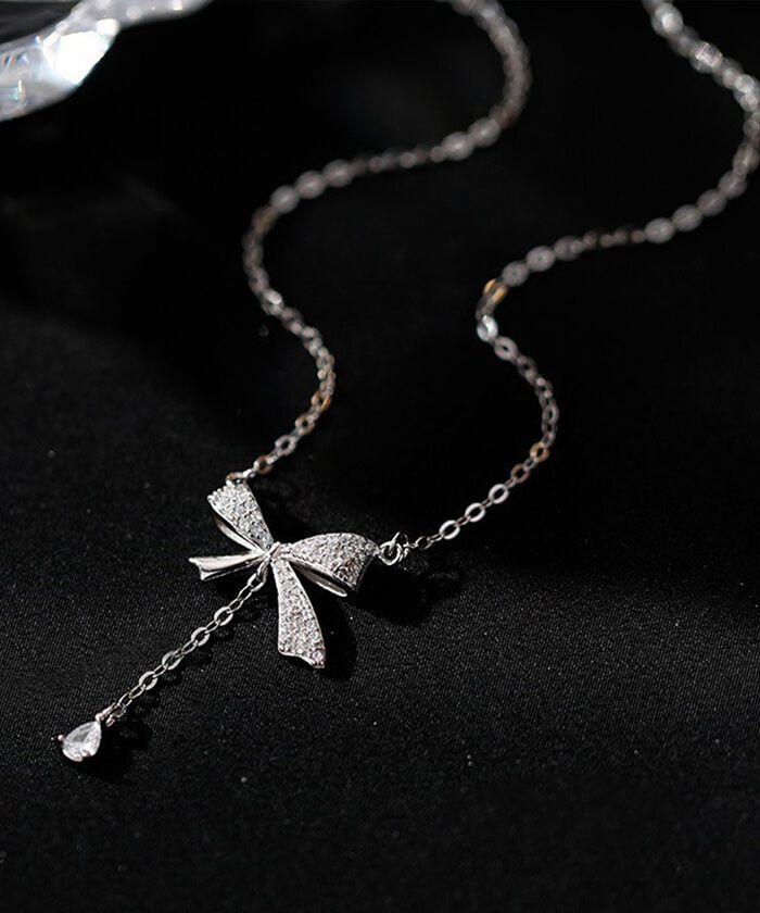 BACKYARD FAMILY「ネックレス レディース シンプル 通販 ペンダント リボンネックレス リボン レディースジュエリー」|その他|