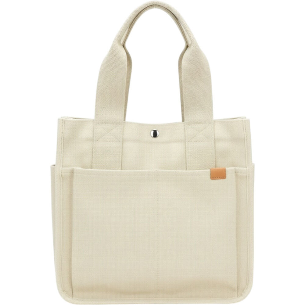 BACKYARD FAMILY「仕切り付き トートバッグ a4 通販 キャンバス トート レディース キャンバスバッグ 肩掛け」|トートバッグ|ホワイト1