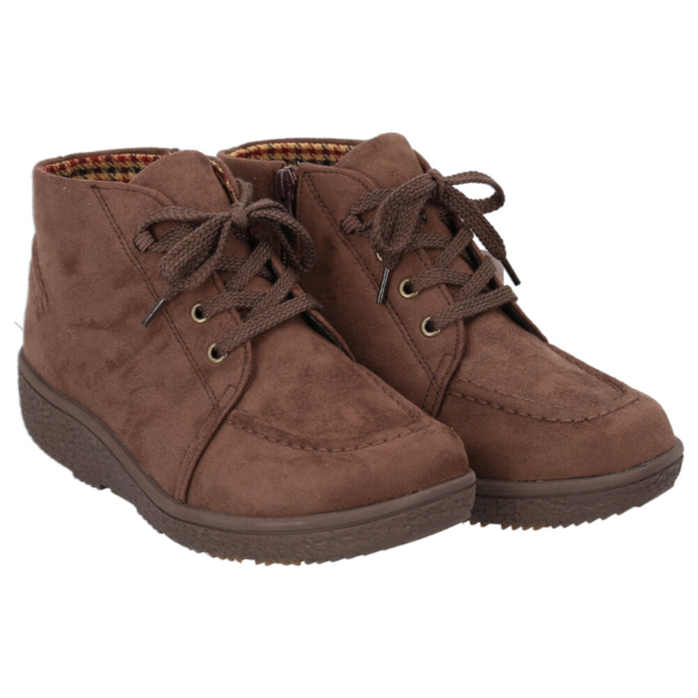 BACKYARD FAMILY「Pansy パンジー ブーツ レディース 通販 ショートブーツ レースアップブーツ 編み上げブーツ」|ショートブーツ|ブラウン1