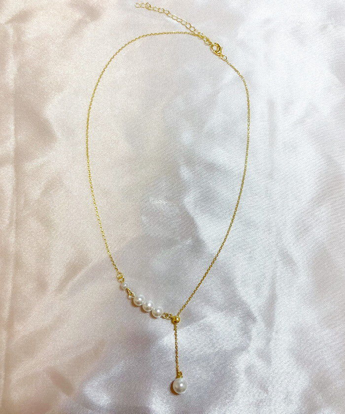 BACKYARD FAMILY「パール y字 ネックレス 通販 ペンダント 首飾り ジュエリー アクセサリー レディース」|その他|