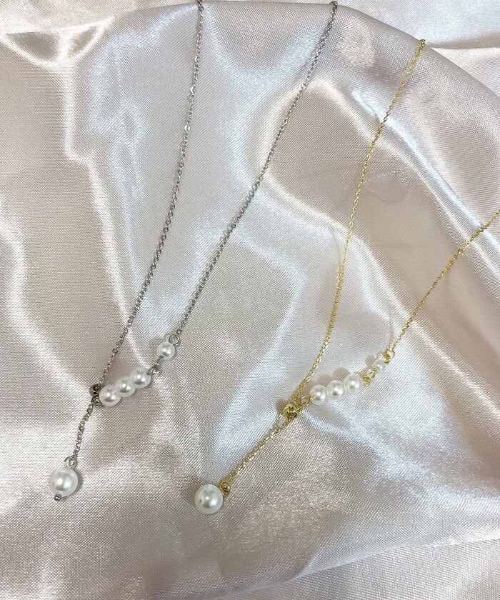 BACKYARD FAMILY「パール y字 ネックレス 通販 ペンダント 首飾り ジュエリー アクセサリー レディース」|その他|