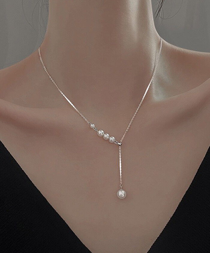 BACKYARD FAMILY「パール y字 ネックレス 通販 ペンダント 首飾り ジュエリー アクセサリー レディース」|その他|