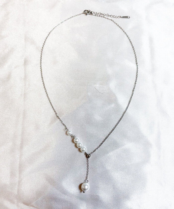 BACKYARD FAMILY「パール y字 ネックレス 通販 ペンダント 首飾り ジュエリー アクセサリー レディース」|その他|