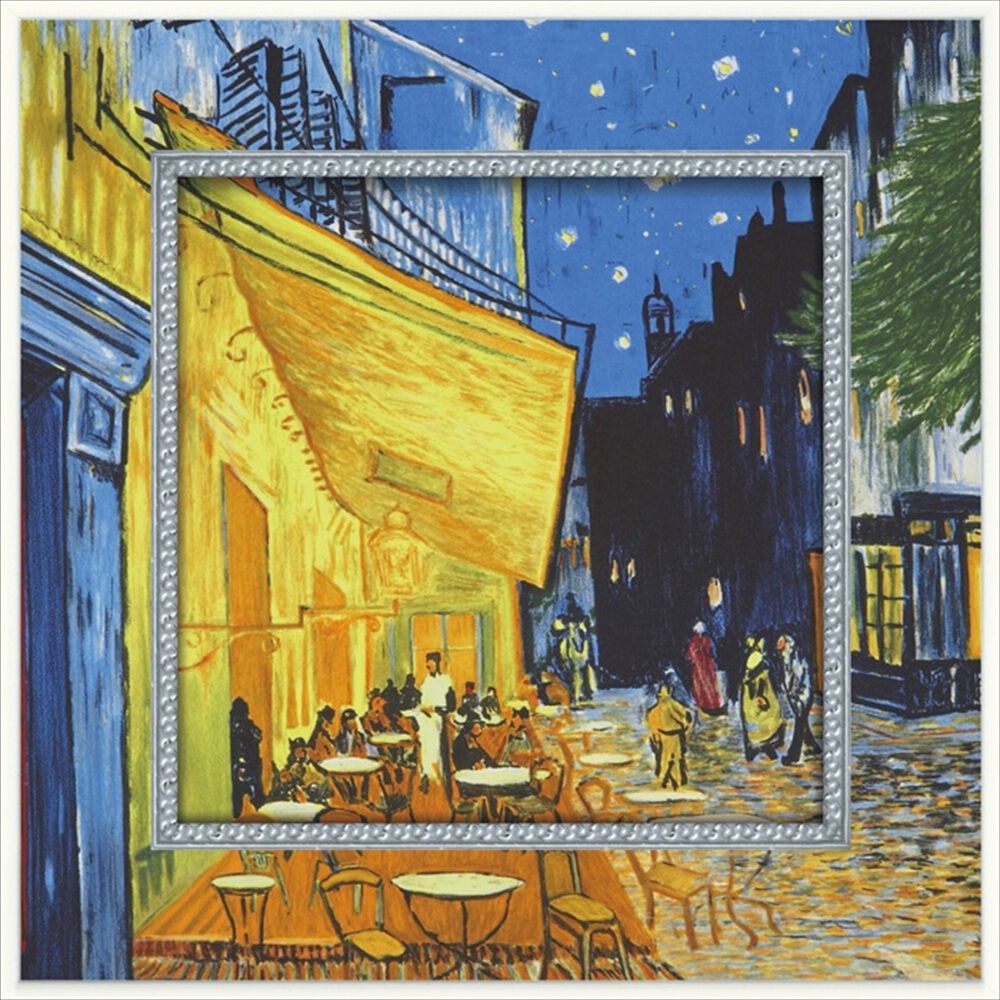 BACKYARD FAMILY「玄関 絵画 壁掛け 額入り 通販 BA-050 アートフレーム アートパネル アートボード」|その他|ブルー1