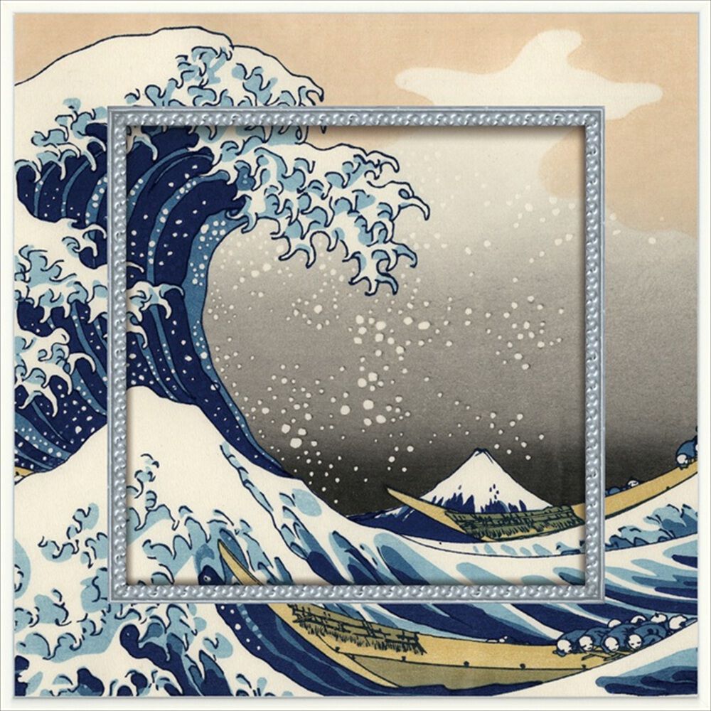 BACKYARD FAMILY「玄関 絵画 壁掛け 額入り 通販 BA-050 アートフレーム アートパネル アートボード」|その他|ブルー3