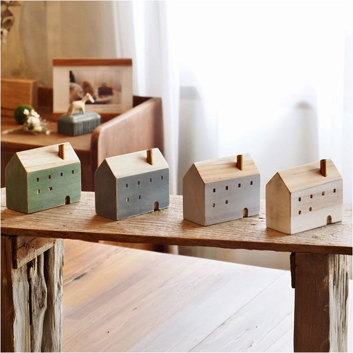 BACKYARD FAMILY「オブジェ インテリア 置物 通販 木のお家 一輪挿し 飾り 木製 インテリア雑貨 フラワーベース」|その他|