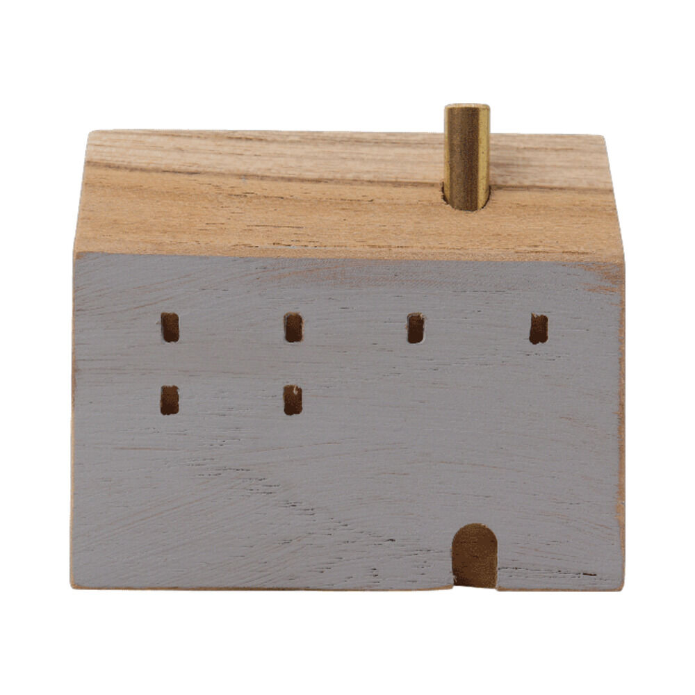 BACKYARD FAMILY「オブジェ インテリア 置物 通販 木のお家 一輪挿し 飾り 木製 インテリア雑貨 フラワーベース」|その他|グレー2