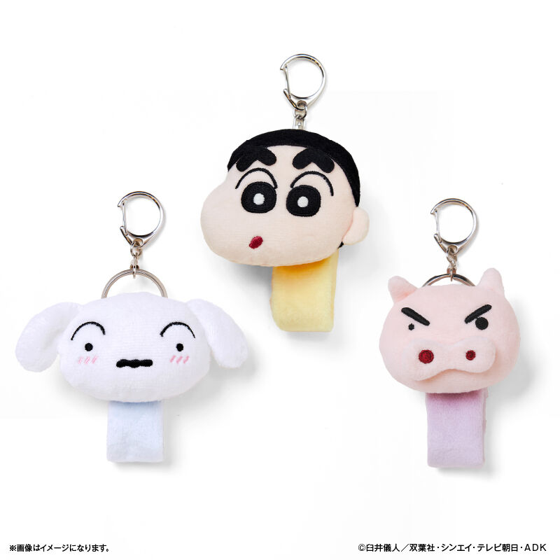 BACKYARD FAMILY「クレヨンしんちゃん グッズ 通販 蓄光マスコット ループホルダー クレヨンしんちゃんグッズ」|チャーム・キーホルダー|