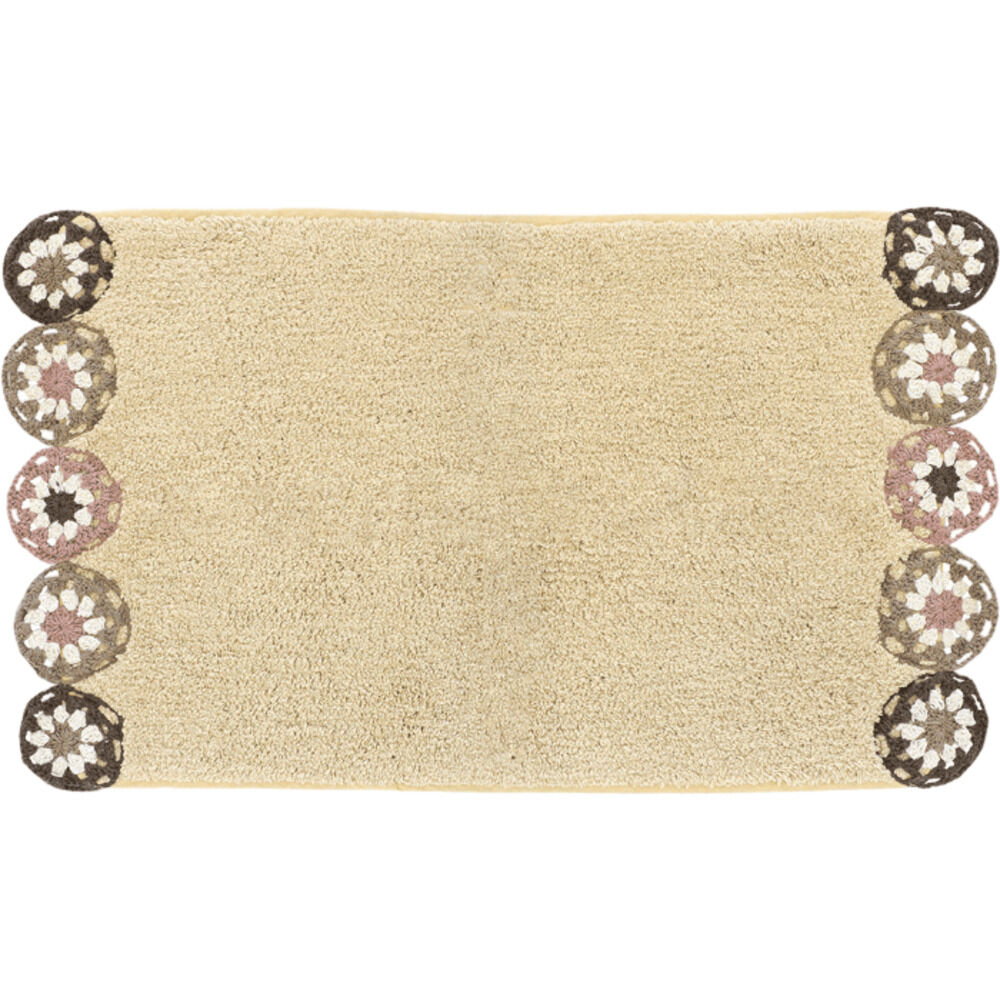 BACKYARD FAMILY「マット おしゃれ 玄関マット 通販 クロシェ編み バスマット インテリアマット かわいい」|その他|ベージュ1