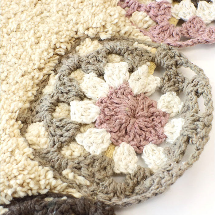 BACKYARD FAMILY「マット おしゃれ 玄関マット 通販 クロシェ編み バスマット インテリアマット かわいい」|その他|