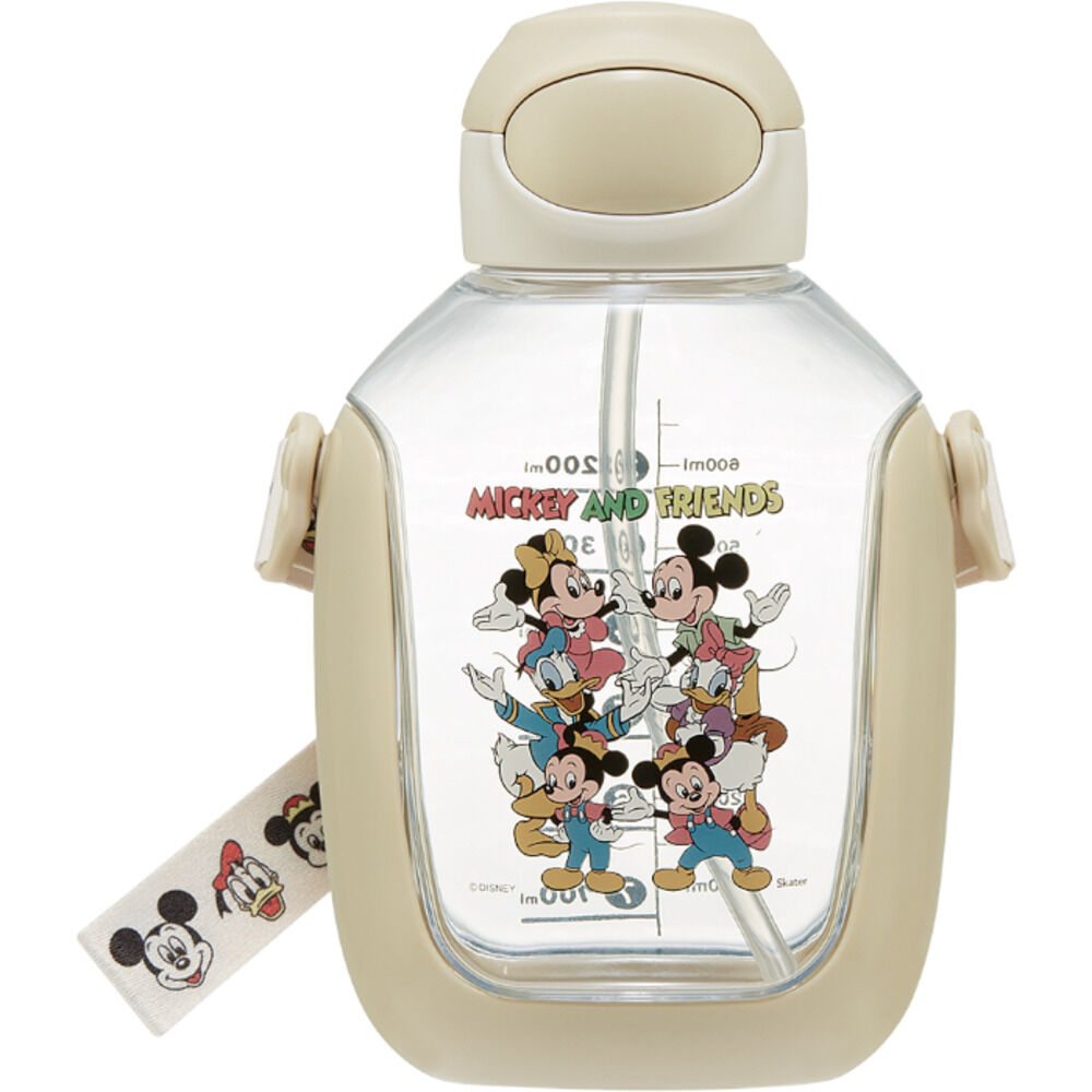 BACKYARD FAMILY「スケーター 水筒 通販 ワンプッシュ ストローボトル キャラクター ストロー付き水筒 ボトル」|食器・キッチングッズ|ベージュ2