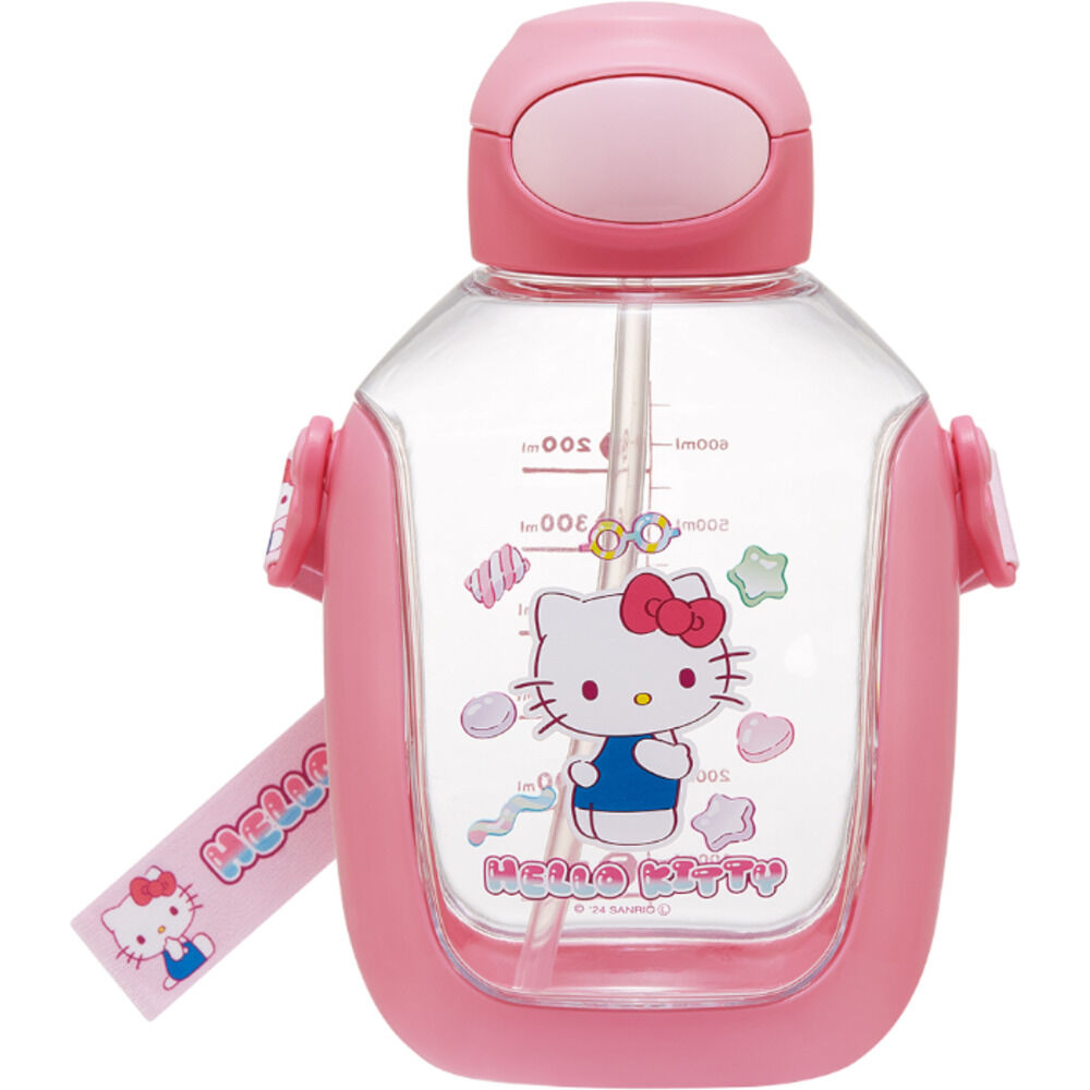 BACKYARD FAMILY「スケーター 水筒 通販 ワンプッシュ ストローボトル キャラクター ストロー付き水筒 ボトル」|食器・キッチングッズ|ピンク1