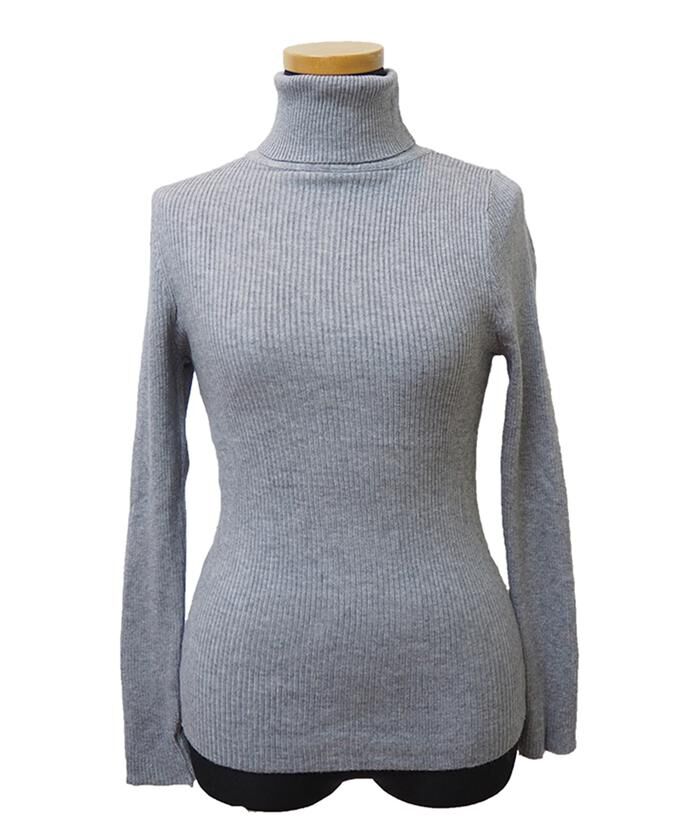 BACKYARD FAMILY「ニット トップス 冬 通販 リブニット ハイネック セーター 長袖 ハイネックニット」|ニット・セーター|