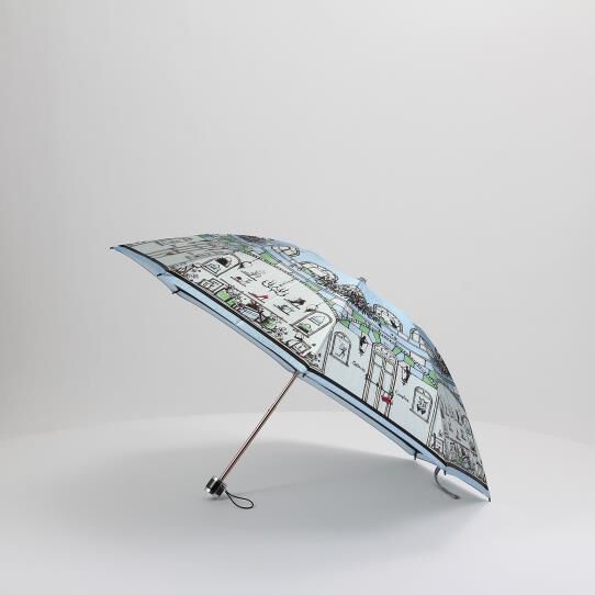 銀座かねまつ「折りたたみ傘」|傘|ブルー