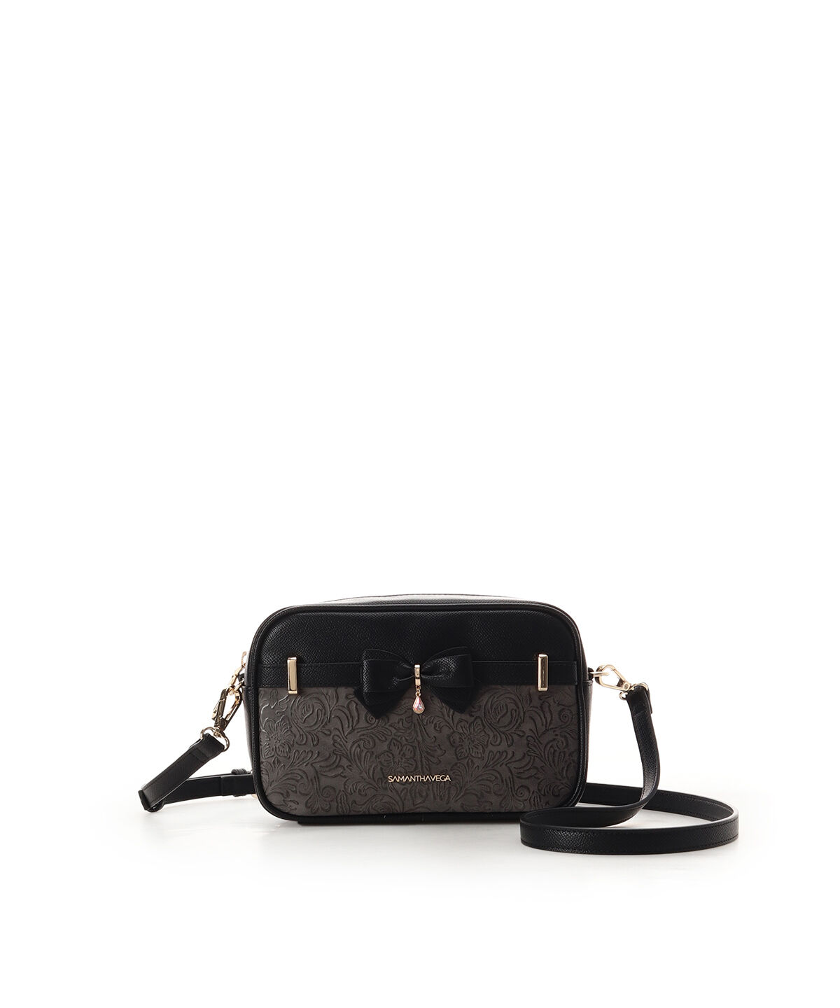 Samantha Vega「フローラルアクセントリボンミニショルダーバッグ」|ショルダー・メッセンジャー|