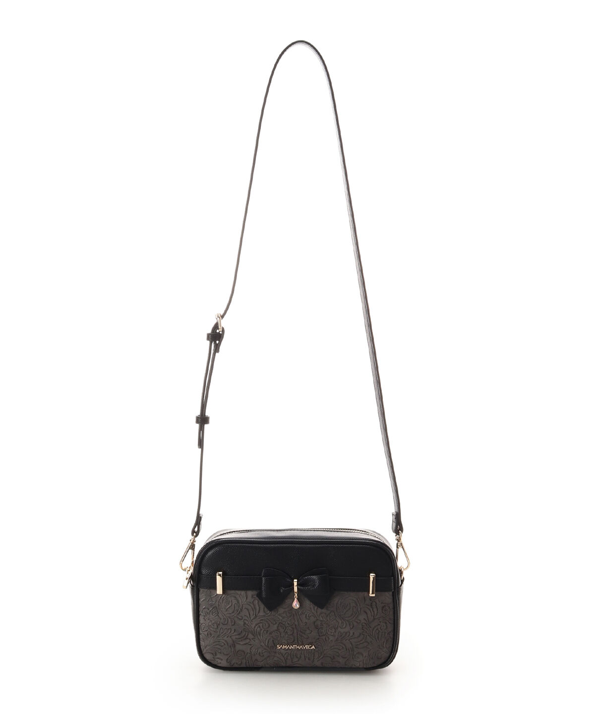 Samantha Vega「フローラルアクセントリボンミニショルダーバッグ」|ショルダー・メッセンジャー|