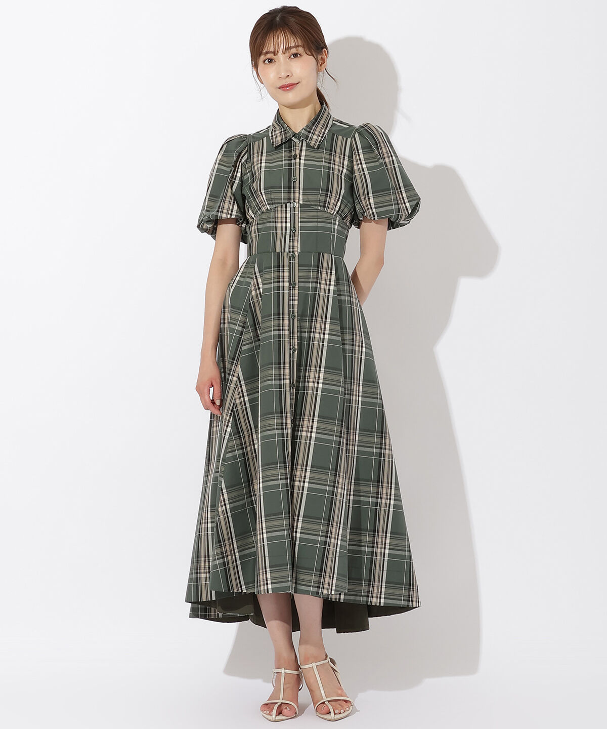 アンドクチュール「コルセットシャツワンピース」|ワンピース|