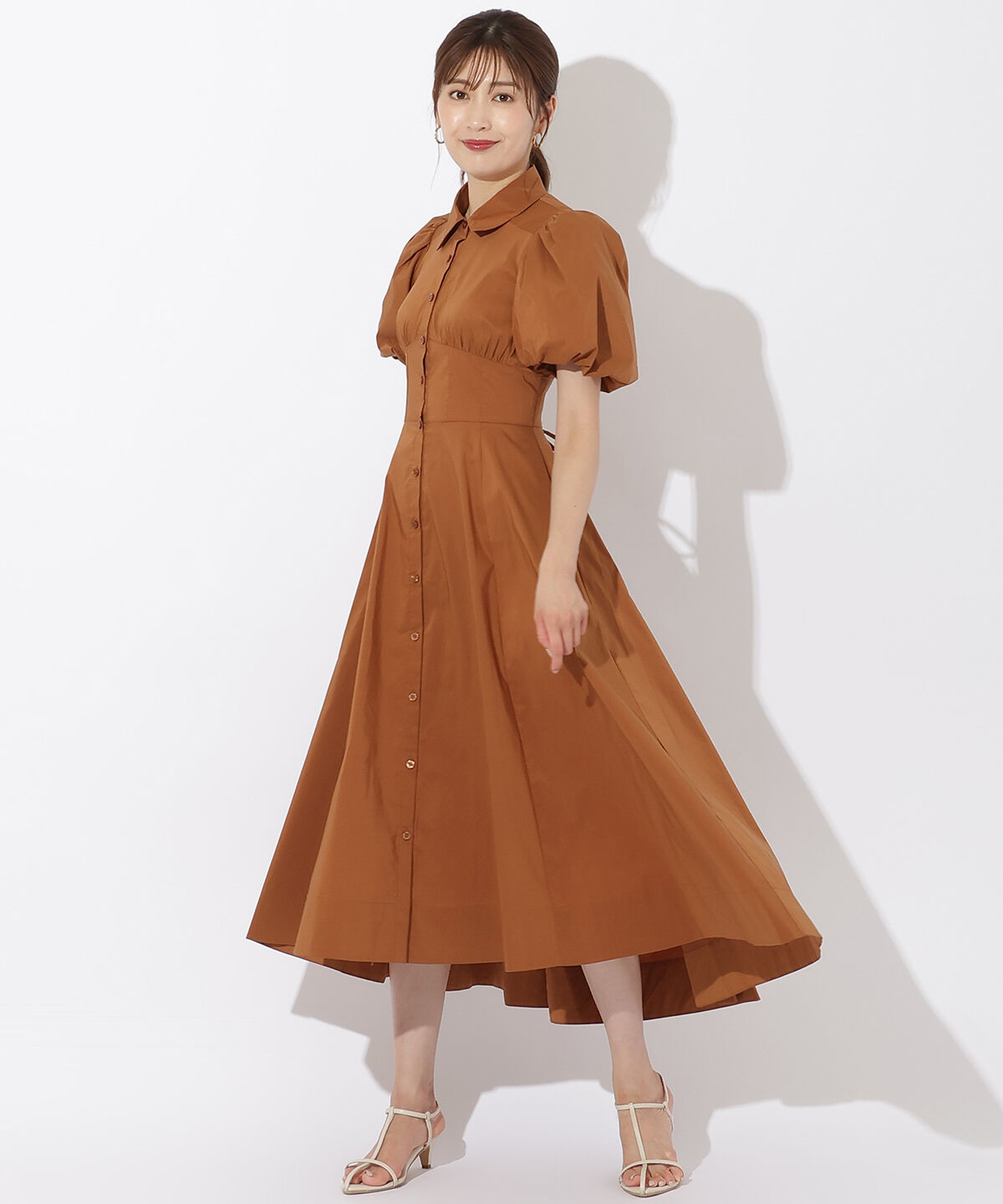 アンドクチュール「コルセットシャツワンピース」|ワンピース|